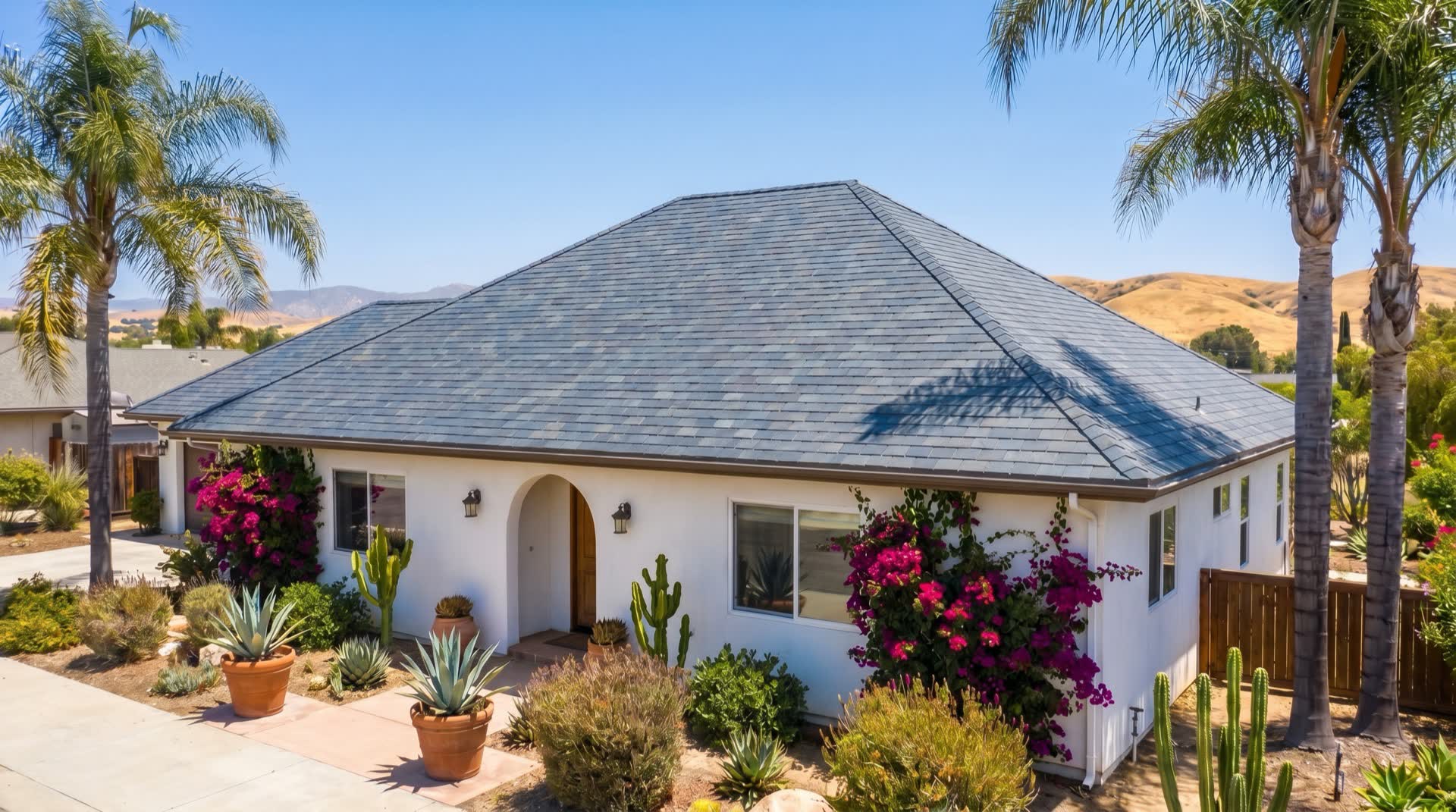 Home with slate roof