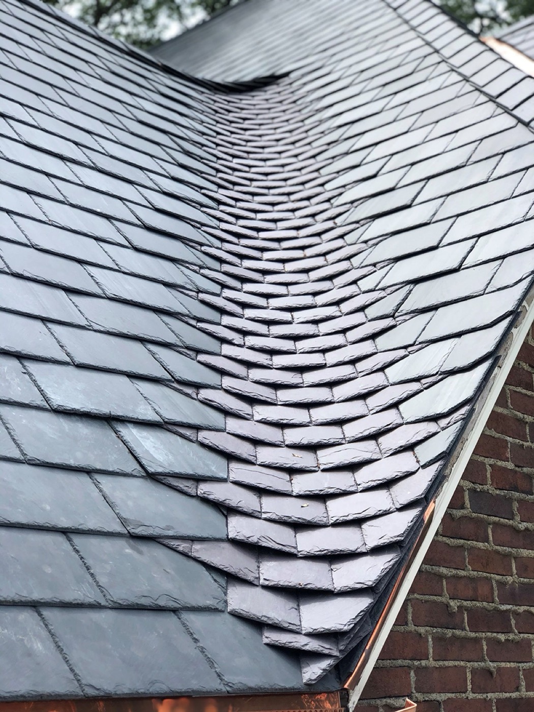 Natural quarried slate roof